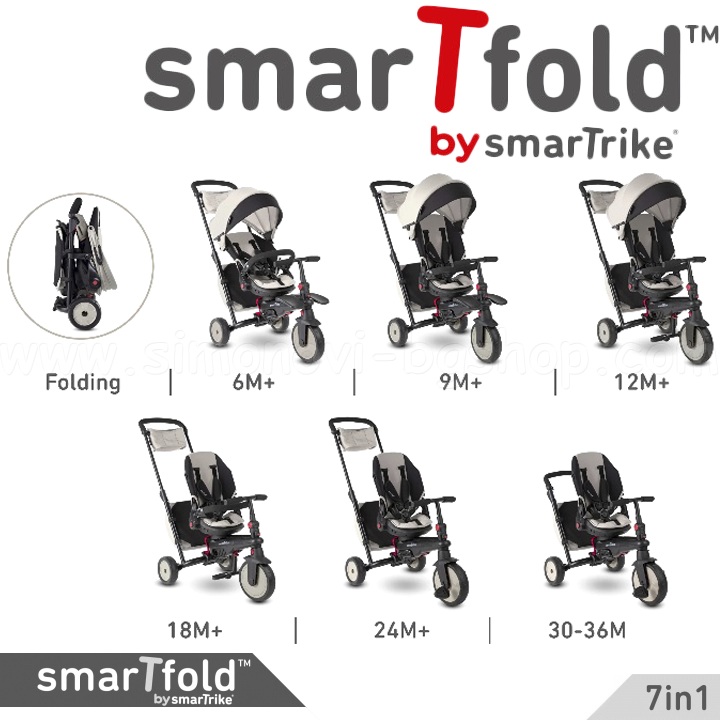 *Smart Trike   smarTfold 7  1 Grey STR7J Vibe 5503114